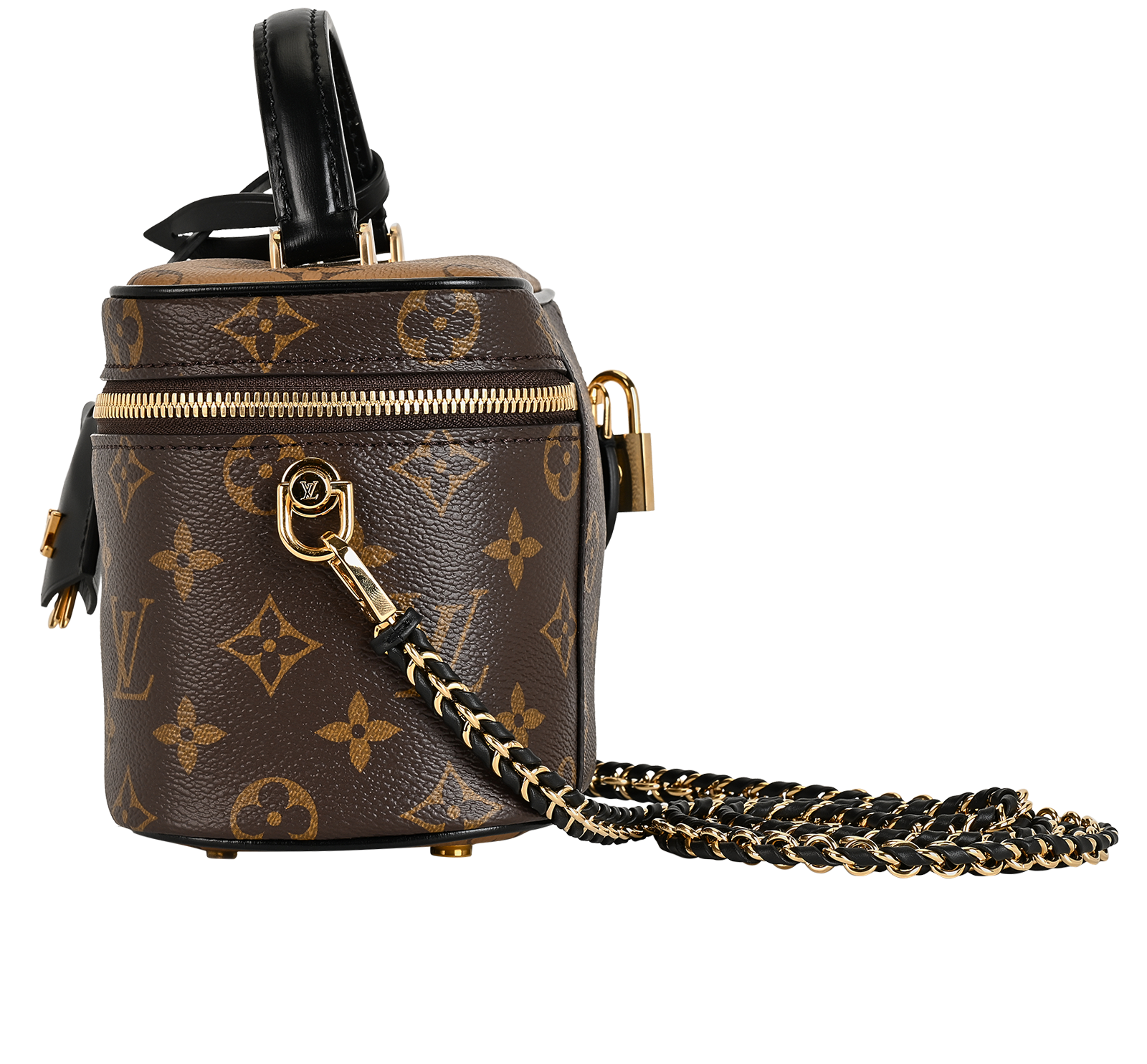 Vanity PM Bag, &pound;1,400, Handbags, Brown, Canvas, Bottom view